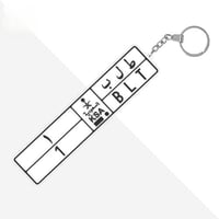 ميدالية بشكل لوحة سيارة مع تخصيص الحروف والأرقام