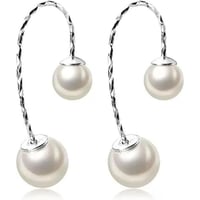 أقراط فاخرة من اللؤلؤ المخلب