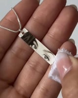 سلسال بحفر وطباعه صوره عيون وعبارتك الخاصه