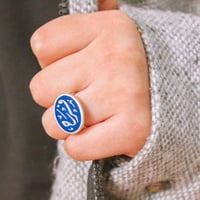 خاتم ملكي بالاسم - تصميم بالاسم حسب الطلب رجالي ون...