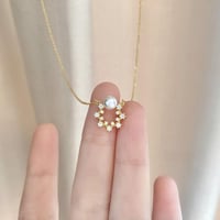 سلسال اللؤلؤ والالماس فضة عيار 925