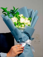 باقة ورد جوري أبيض