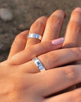 خواتم الحروف الثنائية الفاخرة ️