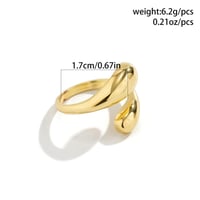 خاتم الاصبع بتصميم سطح أملس للنساء