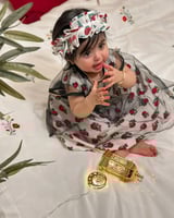 فستان شالكي بالتل الاسود الانيق