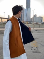 سديري جوخ ازرق - بني