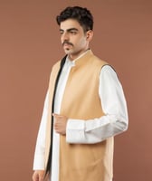 سديري جوخ لون بيج - زيتي غامق