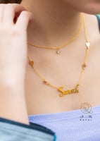 سلسال بأسمك مع قلوب - رمز الحب والتفرد