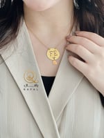 سلسال بالاسم و الحروف مطلي ذهب