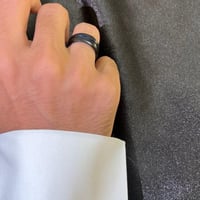 خاتم رجالي اسود مع ازرق