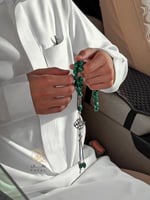 سبحه حجر كريم مموج بالاسم حسب الطلب