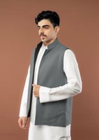 سديري جوخ لون اسود - رمادي