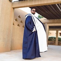 فروه دبل فيس مع شال لون كحلي مع سكري