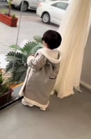 فروة أنيقة صوف مع الفرو الناعم