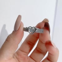 خاتم راقي بتصميم قلب