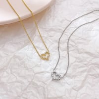 سلسال مرصع ب زركون بشكل قلب