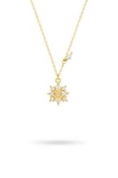 سلسال ندفة الثلج تصميم ألماسي فضة عيار 925