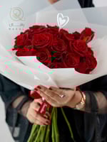 باقة ورد جوري أحمر