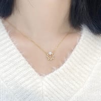 سلسال اللؤلؤ والالماس فضة عيار 925