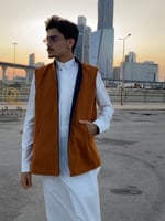 سديري جوخ ازرق - بني