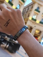 اسوارة بالاسم باللون الأسود الراقي