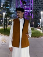 سديري جوخ ازرق - بني