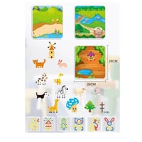 لعبة تركيب حديقة الحيوانات التعليمية