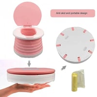 حمام متنقل بحجمين للاطفال (كرسي مرحاض ) متنقل قابل...