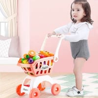 لعبة عربة تسوق وكرسي وسلة ٣ في ١ حجم كبير ٥٢ قطعة