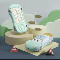 جوال تعليمي مع اضاءة على شكل سيارة