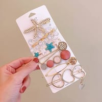 مجموعة مشابك شعر كرستالية انيقة