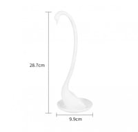 مغرفة حساء على شكل بجعة ثابتة مع صحن خاص