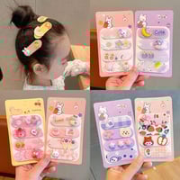 ٤ قطع بكلات شعر لطيفة لاصقة