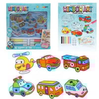 اشكال كرستاليه لاصقة للتلوين ثلاثية الابعاد