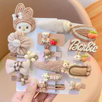 مشابك شعر متنوعة بأشكال لطيفة شكل عشوائي