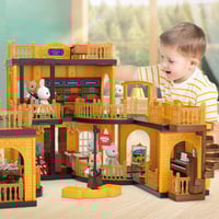 منزل الحيوانات الرهيب مع 4 حيوانات