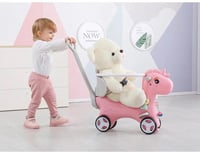 حصان هزاز ٢ في١ يعمل بالدفع الخلفي مع حلقة حماية