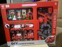 لعبة تركيب سيارات الاطفاء الذكية