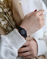 كاسيو LTP نسائي - اسود مينا اسود