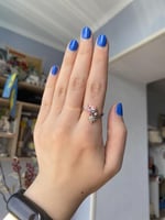 خاتم فخامة النجمة والقلب