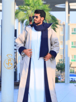 فروه دبل فيس مع شال لون كحلي مع سكري