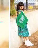 فستان شالكي اخضر