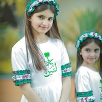 فستان بطبقات الشاكلي الاخضر