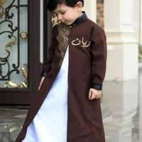 دقلة ولادي لون بني مطرزه بالأسم