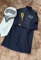 بكج طقم الأطفال بالإسم /سديري _ثوب _شال_سبحة