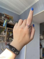 خاتم فخامة النجمة والقلب