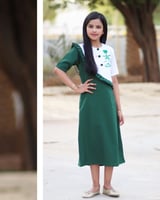 فستان كلاسيكي اخضر