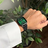 ساعة كاسيو LTP اسود مينا اخضر