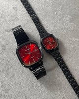 كاسيو LTP كبلز اسود مينا عنابي