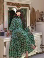 فستان رمضان اخضر